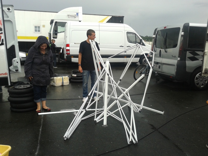 etat du barnum volkanik endurance apres l'orage de la nuit au circuit d'albi en european bikes