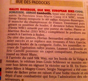 article la montagne rue du paddock