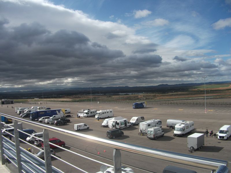 Paddock du circuit d'aragon espagne 2012 lors du speer racing .