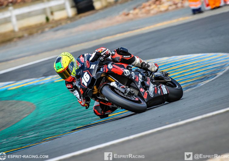 Sergio Nangeroni #16 photos d'actions lors du FSBK 2018 sur le circuit bugatti du mans